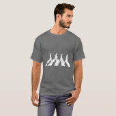 Minimalistische Abbey Road grappig T-shirt (Voorkant volledig)