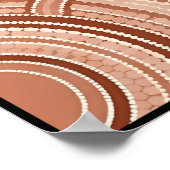 Minimalistische Aboriginal Dot Art Poster (Hoek)