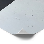 Minimalistische Abstract Blauw Grijs Beige Poster (Hoek)