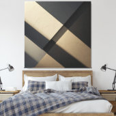 Minimalistische Abstracte Architectuur van Beton Canvas Afdruk (Insitu (Slaapkamer))