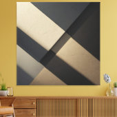 Minimalistische Abstracte Architectuur van Beton Canvas Afdruk (Insitu (Woonkamer))