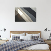 Minimalistische Abstracte Betonarchitectuur Canvas Afdruk (Insitu (Slaapkamer))