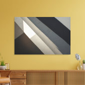 Minimalistische Abstracte Betonarchitectuur Canvas Afdruk (Insitu (Woonkamer))