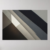 Minimalistische Abstracte Betonarchitectuur Poster (Voorkant)