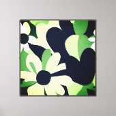 minimalistische Abstracte bloem Canvas Afdruk (Voorkant)