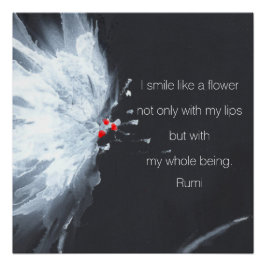 Minimalistische Abstracte bloemenkunst Perfect Poster