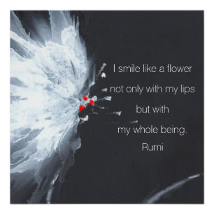 Minimalistische Abstracte bloemenkunst Perfect Poster