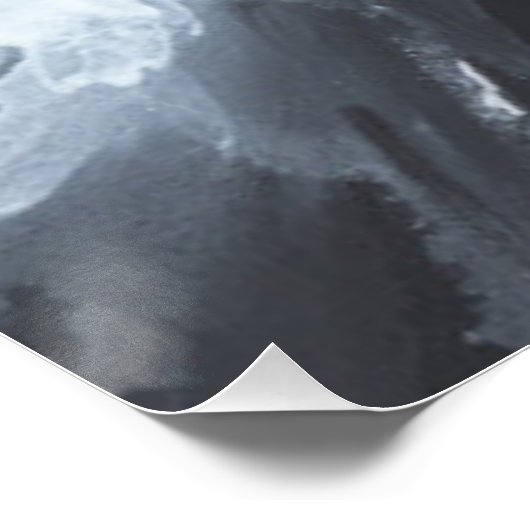 Minimalistische Abstracte bloemenkunst Perfect Poster (Hoek)