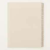 Minimalistische abstracte bloemlijnkunst planner (Achterkant)