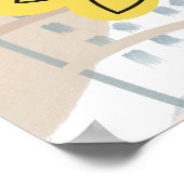 Minimalistische Abstracte Bloemmotief Poster (Hoek)