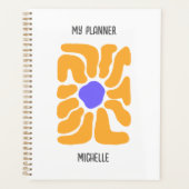 Minimalistische Abstracte Boho Bloemenplanner Planner (Voorkant)