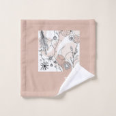 Minimalistische Abstracte Boho Cozy Decor Bad Handdoek (Wasdoekje)