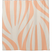 Minimalistische Abstracte Boho Perzik Malediven bl Douchegordijn (Voorkant)
