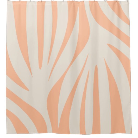 Minimalistische Abstracte Boho Perzik Malediven bl Douchegordijn (Voorkant)