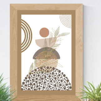 Minimalistische Abstracte Boho Poster