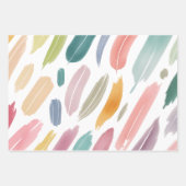 Minimalistische Abstracte borstelstreken van paste Inpakpapier Vel (Voorkant)