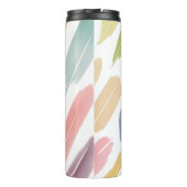 Minimalistische Abstracte borstelstreken van paste Thermosbeker (Achterkant)