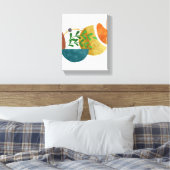 Minimalistische Abstracte botanische organische vo Canvas Afdruk (Insitu (Slaapkamer))