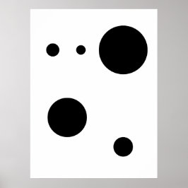 Minimalistische Abstracte cirkelkunst | Moderne ge Poster