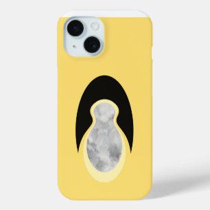 Minimalistische Abstracte Gele Wolk-Zaadje iPhone 15 Case
