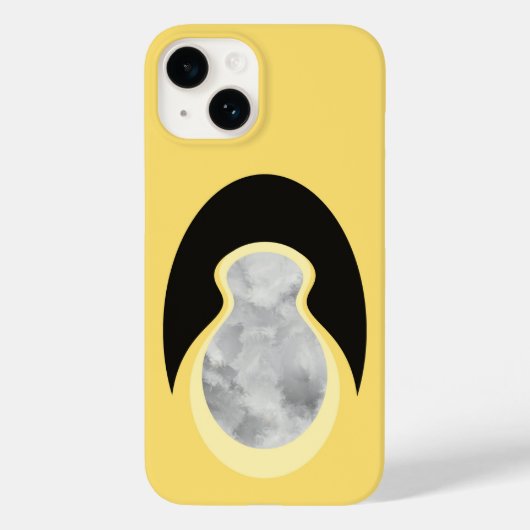 Minimalistische Abstracte Gele Wolkenzaad Case-Mate iPhone Case (Achterkant)
