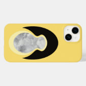 Minimalistische Abstracte Gele Wolkenzaad Case-Mate iPhone Case (Achterkant (horizontaal))