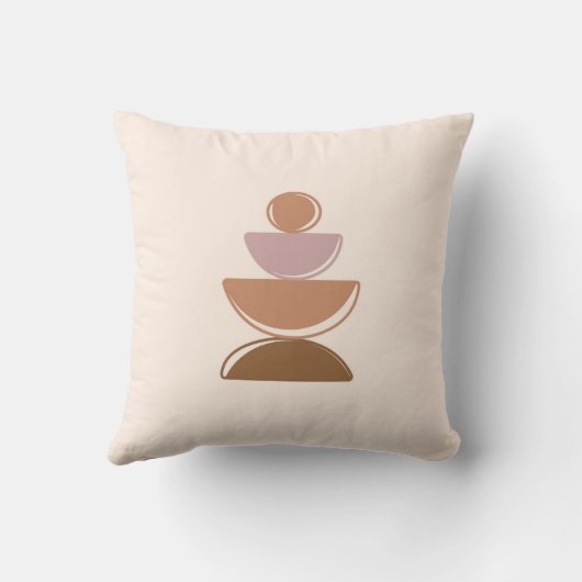 Minimalistische Abstracte geometrie Kussen (Achterkant)