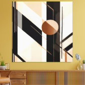 Minimalistische Abstracte Geometrie met Cirkel Canvas Afdruk (Insitu (Woonkamer))