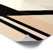 Minimalistische abstracte geometrie met cirkel poster (Hoek)