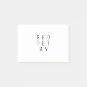 Minimalistische Abstracte geometrie Optische illus Post-it® Notes (Voorkant)