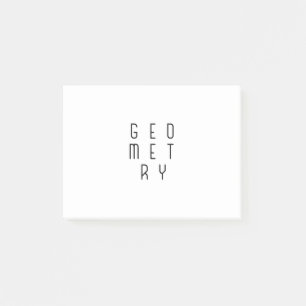 Minimalistische Abstracte geometrie Optische illus Post-it® Notes