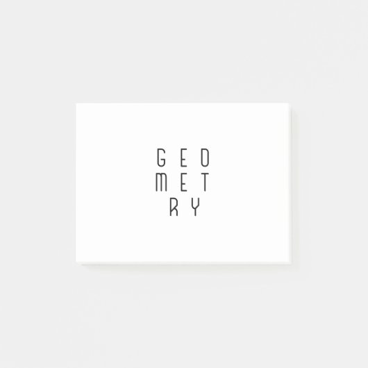 Minimalistische Abstracte geometrie Optische illus Post-it® Notes (Voorkant)