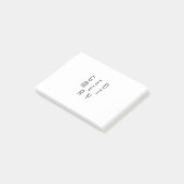 Minimalistische Abstracte geometrie Optische illus Post-it® Notes (Schuin)