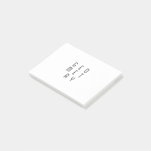 Minimalistische Abstracte geometrie Optische illus Post-it® Notes (Schuin)