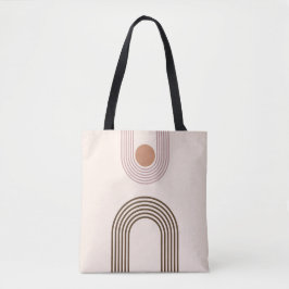 Minimalistische Abstracte geometrie Tote Bag