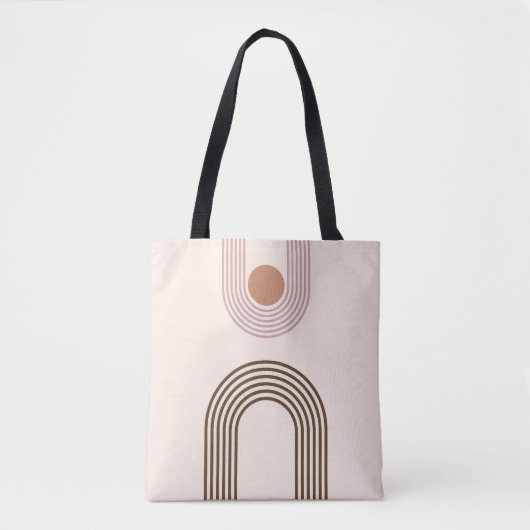 Minimalistische Abstracte geometrie Tote Bag (Voorkant)