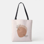 Minimalistische Abstracte geometrie Tote Bag (Achterkant)