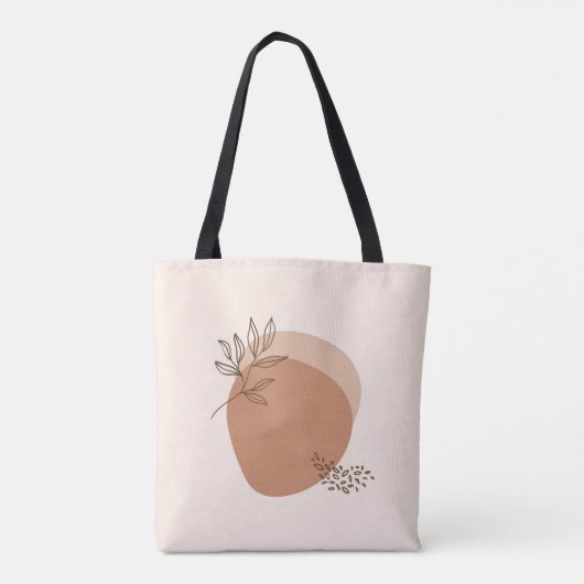 Minimalistische Abstracte geometrie Tote Bag (Achterkant)