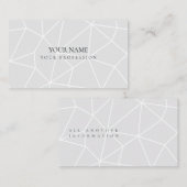 Minimalistische abstracte geometrische blauwe luch visitekaartje (Voorkant / Achterkant)