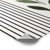 Minimalistische Abstracte geometrische botanische  Poster (Hoek)