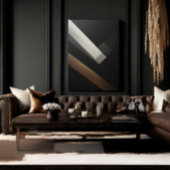 Minimalistische Abstracte Geometrische Diagonale B Canvas Afdruk