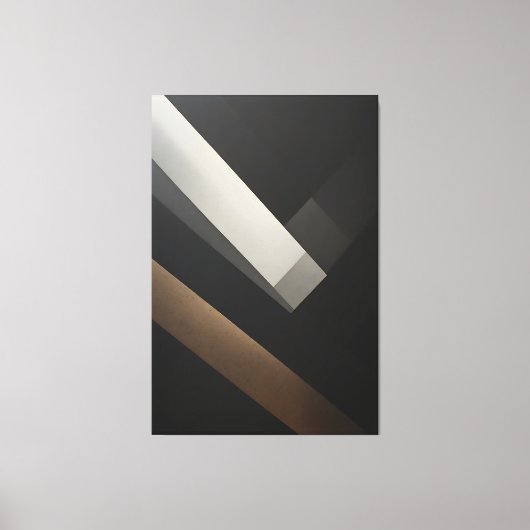 Minimalistische Abstracte Geometrische Diagonale B Canvas Afdruk (Voorkant)