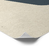 Minimalistische Abstracte geometrische grijze neut Poster (Hoek)