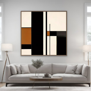 Minimalistische Abstracte Geometrische Kleurblok Poster