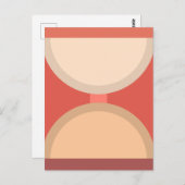 Minimalistische Abstracte geometrische kunst Earth Briefkaart (Voorkant / Achterkant)