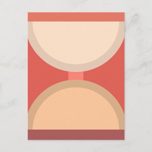 Minimalistische Abstracte geometrische kunst Earth Briefkaart (Voorkant)