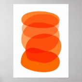 Minimalistische abstracte geometrische kunst in or poster (Voorkant)