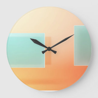 Minimalistische abstracte geometrische kunst in pe grote klok
