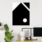 Minimalistische Abstracte geometrische kunst | Vet Poster (Thuiskantoor)