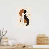 Minimalistische Abstracte Geometrische Print | Mid (Keuken)